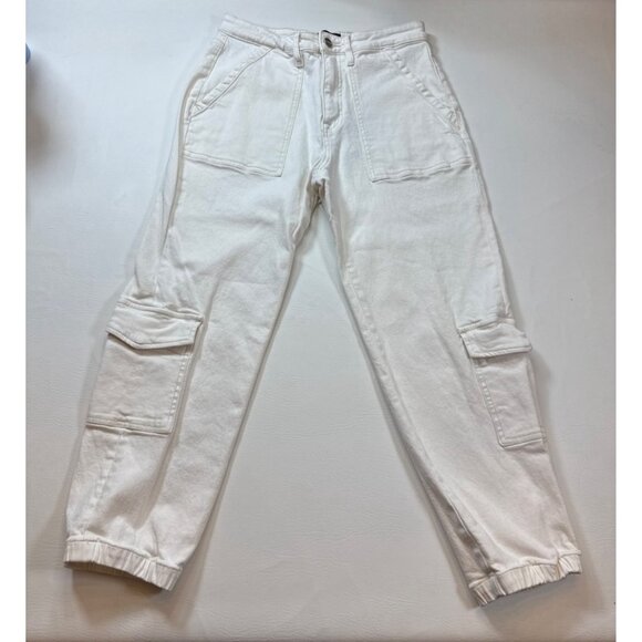 Sanctuary Brooklyn Women White High-Waisted Cargo Jogger sz 28 Pants (bin ii164) - Picture 6 of 16